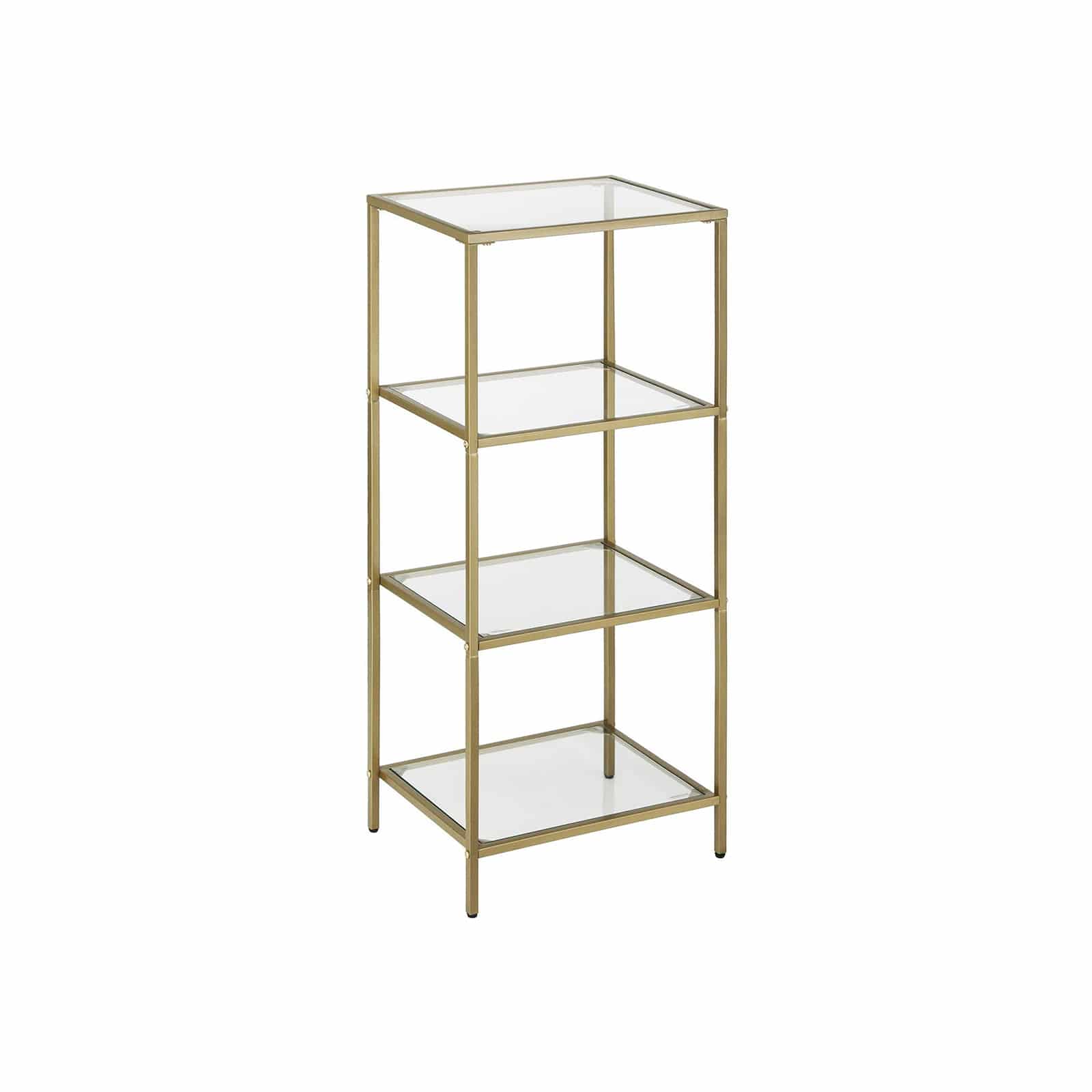 Standregal aus Hartglas