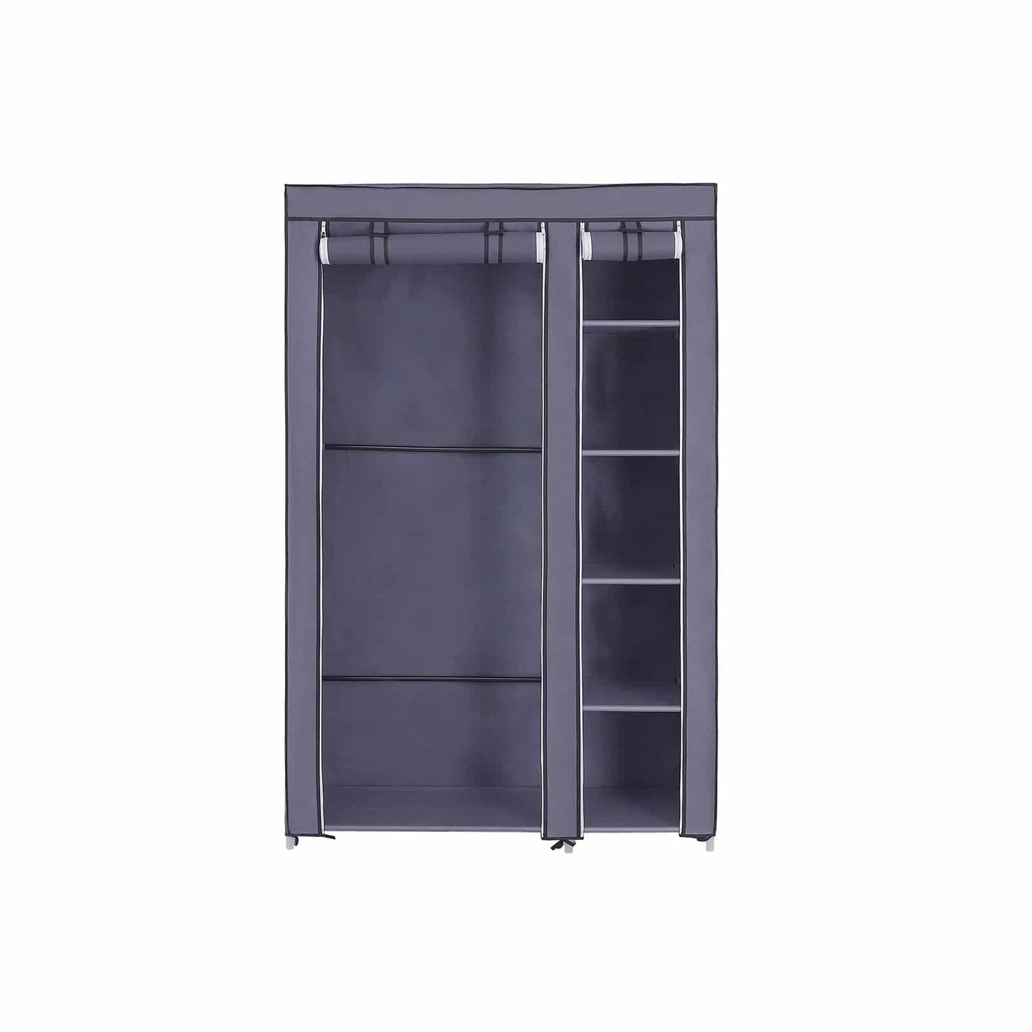Stoffschrank 110 x 175 cm Grau
