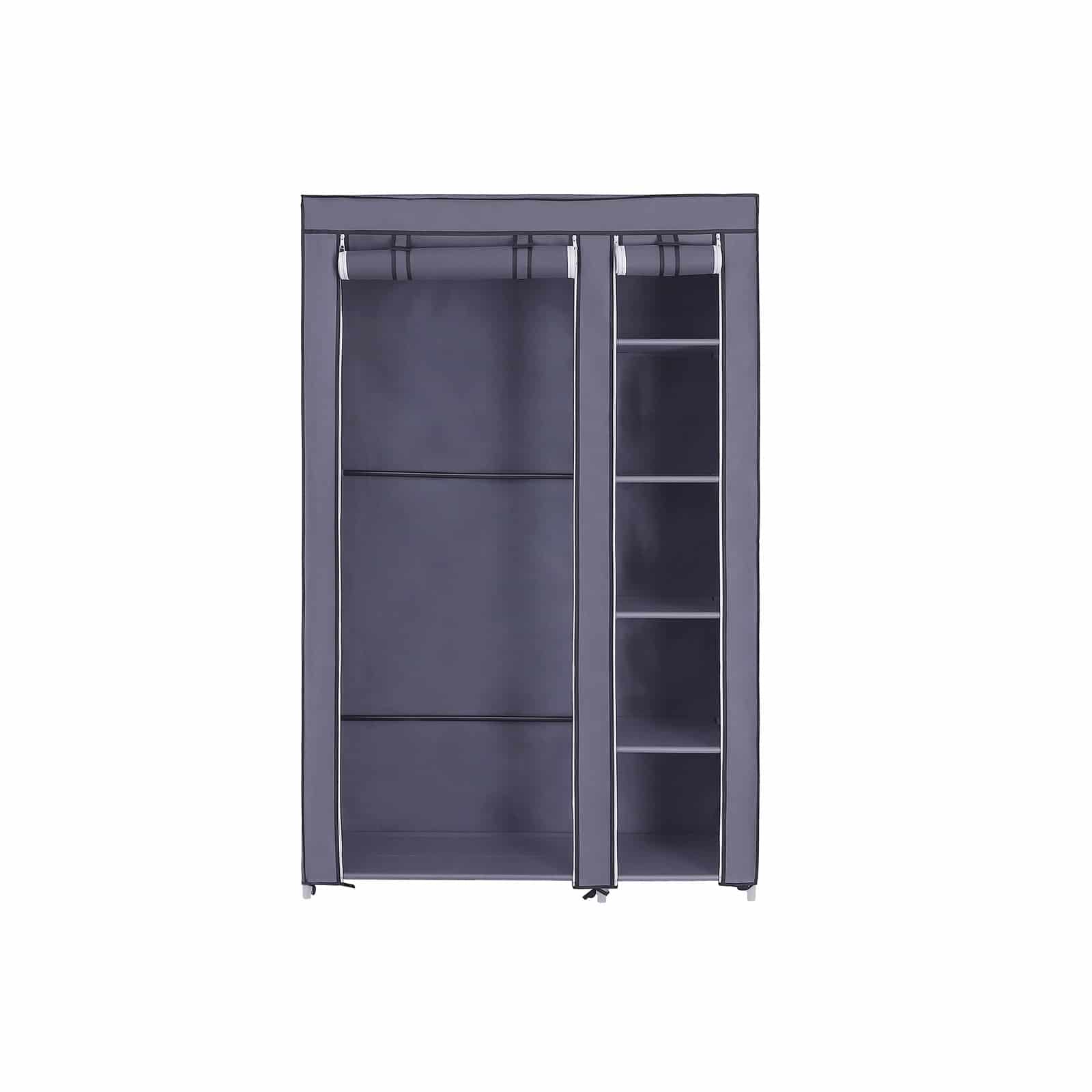 Stoffschrank 110 x 175 cm Grau