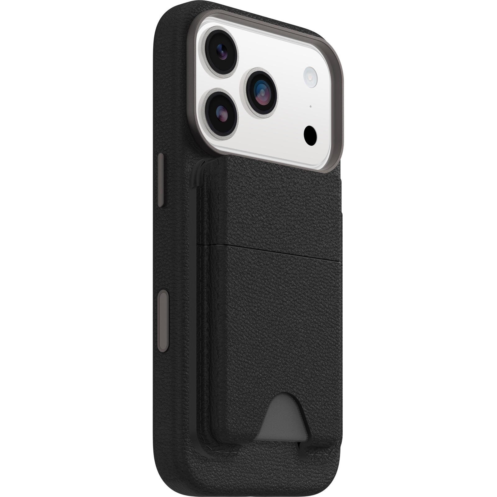 OtterBox Symmetry Kaktusleder MagSafe Wallet - Schwarz