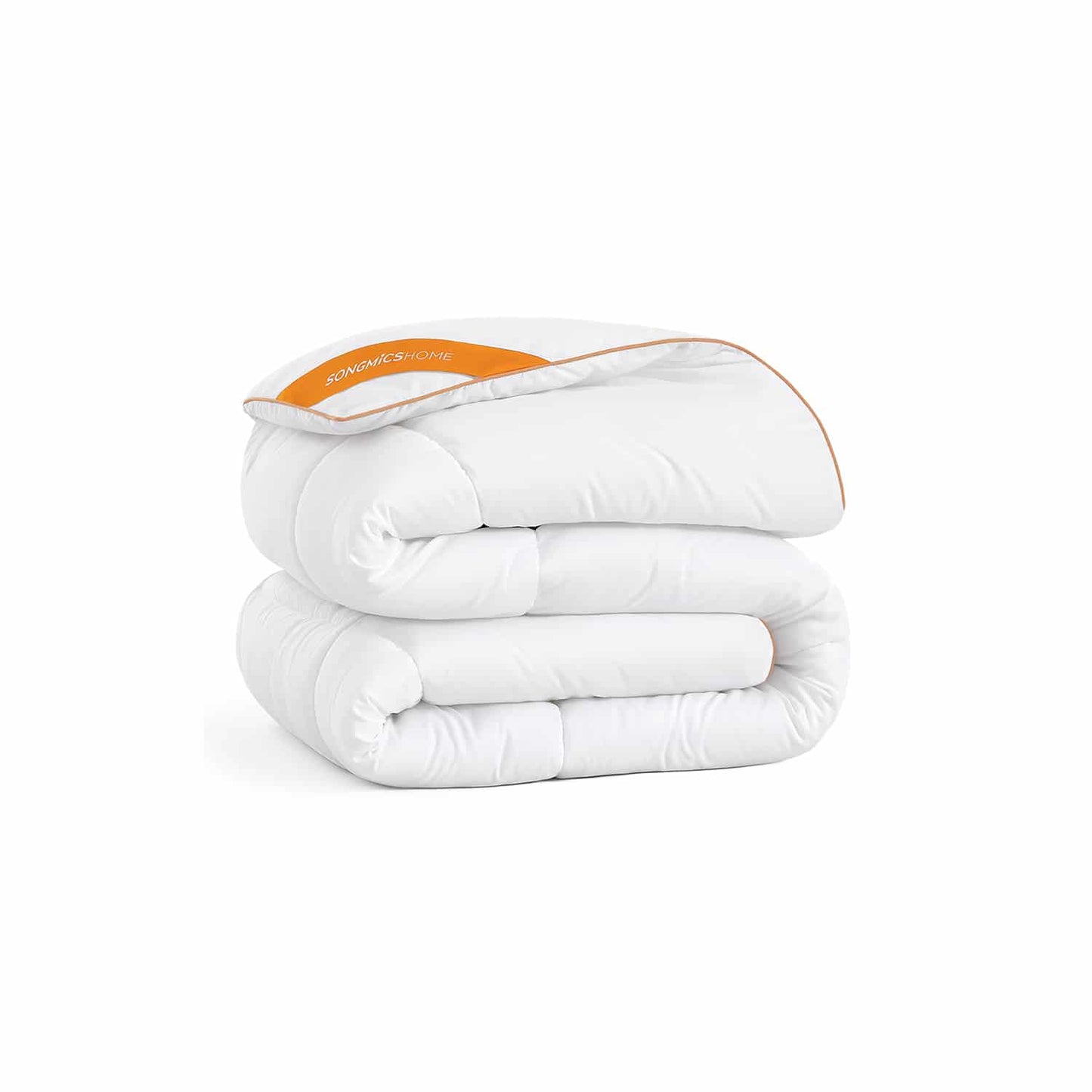 Bettdecke 200 x 200 cm mit 8 Schlaufen wolkenweiß