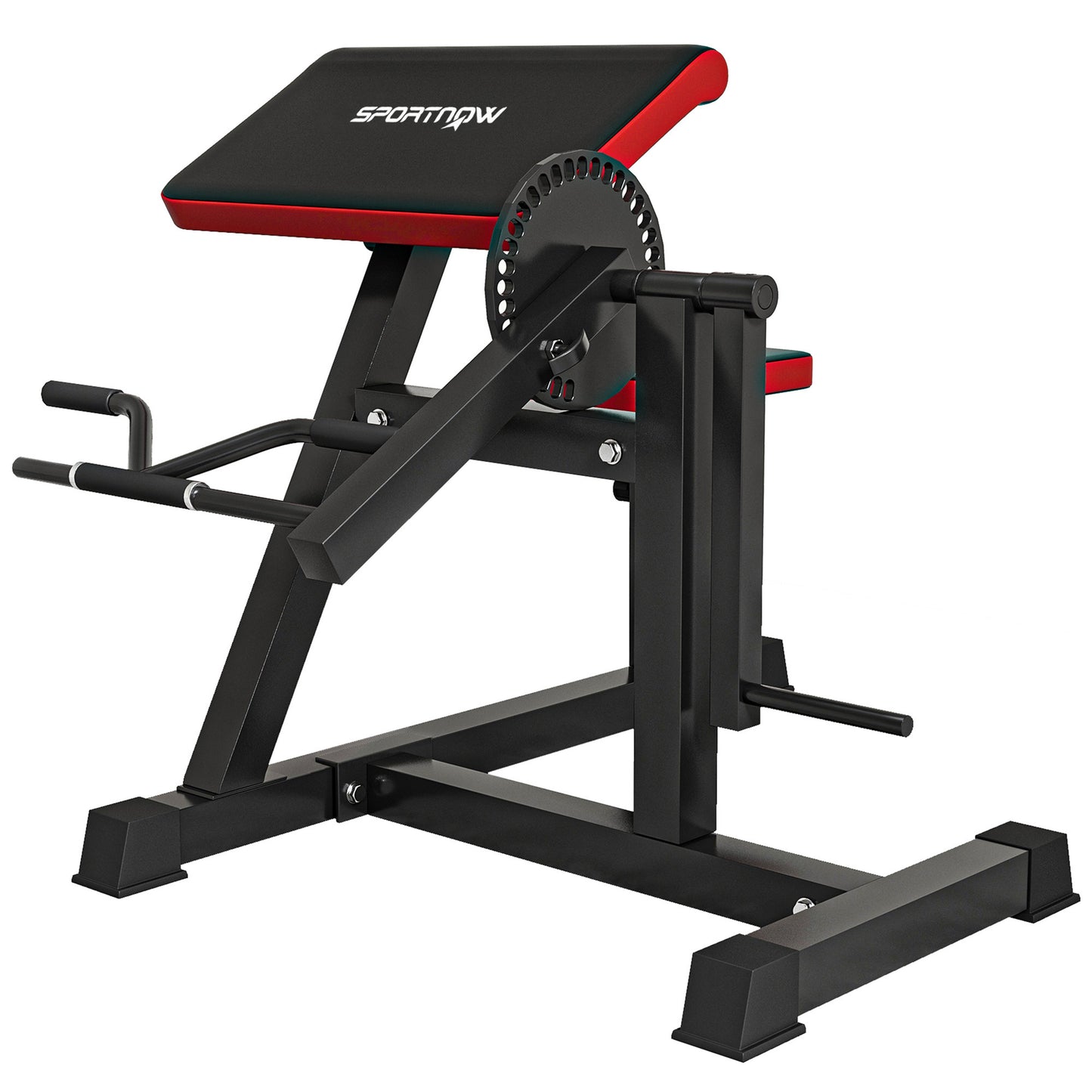 SPORTNOW Bizeps Trizeps Curl Maschine Fitnessgerät mit 5-stufig verstellbarem Sitz für Trizeps Extension, Kunstleder Schwarz   Aosom.de