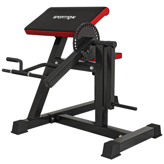 SPORTNOW Bizeps Trizeps Curl Maschine Fitnessgerät mit 5-stufig verstellbarem Sitz für Trizeps Extension, Kunstleder Schwarz   Aosom.de