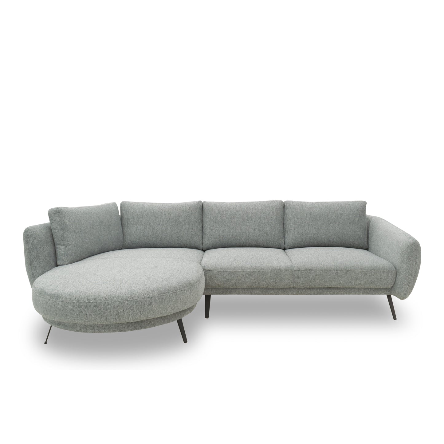 Ecksofa 200 020, Sofa in L-Form, Federkernpolsterung, 292 x 180 x 85 cm (BxTxH), grau   Aosom