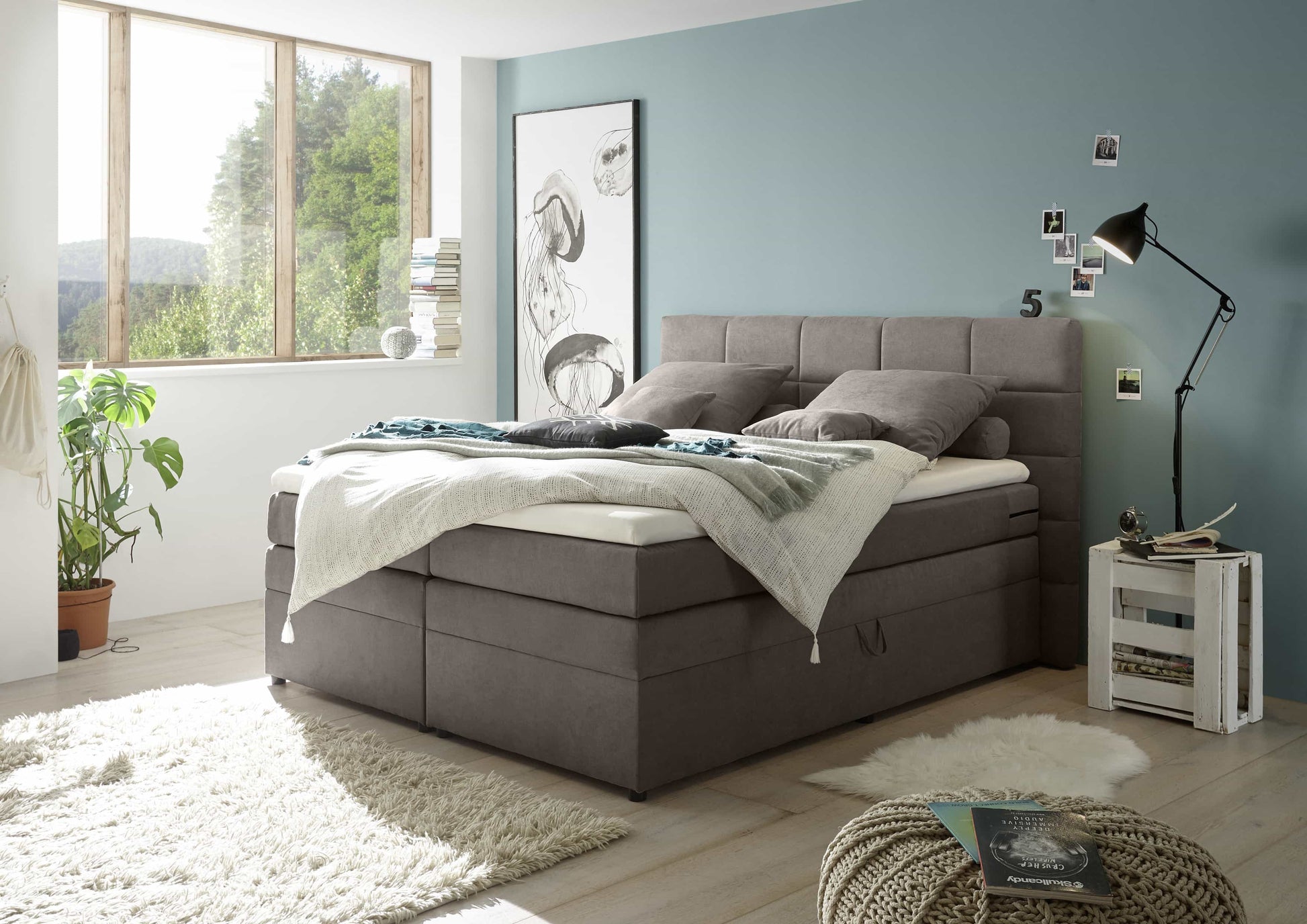 ED Exciting Design Boxspringbett Tacoma 180 x 200 mit Bettkästen
