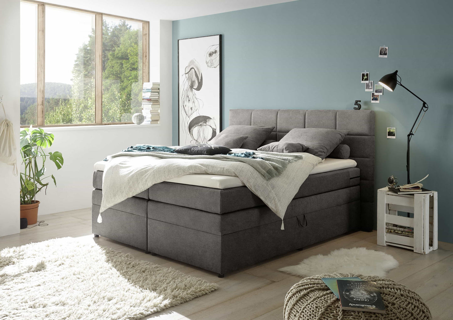 ED Exciting Design Boxspringbett Tacoma 180 x 200 mit Bettkästen