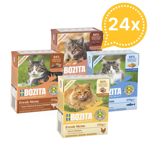 Bozita Cat - Tetra Mixed Bundle 24x370g