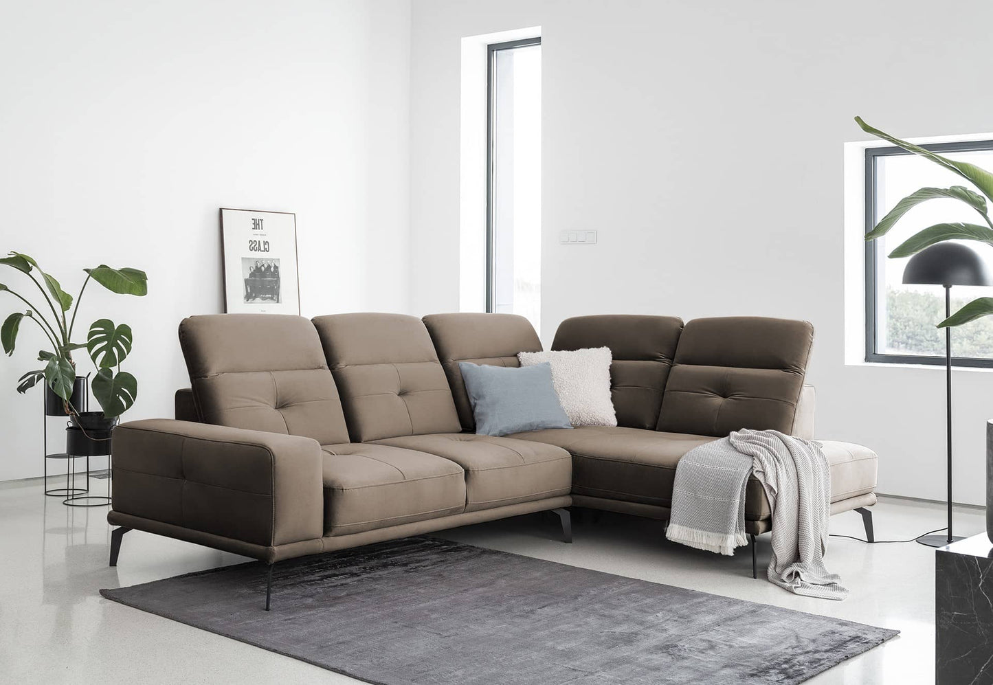 Theressa Ecksofa - Stilvolles &amp; Bequemes L-förmiges Sofa in Modernem Design