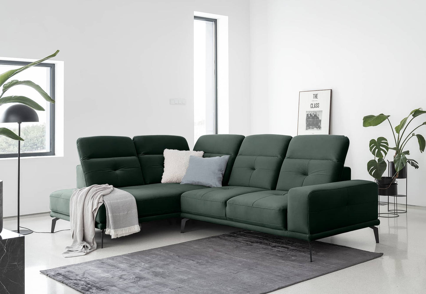 Theressa Ecksofa - Stilvolles &amp; Bequemes L-förmiges Sofa in Modernem Design