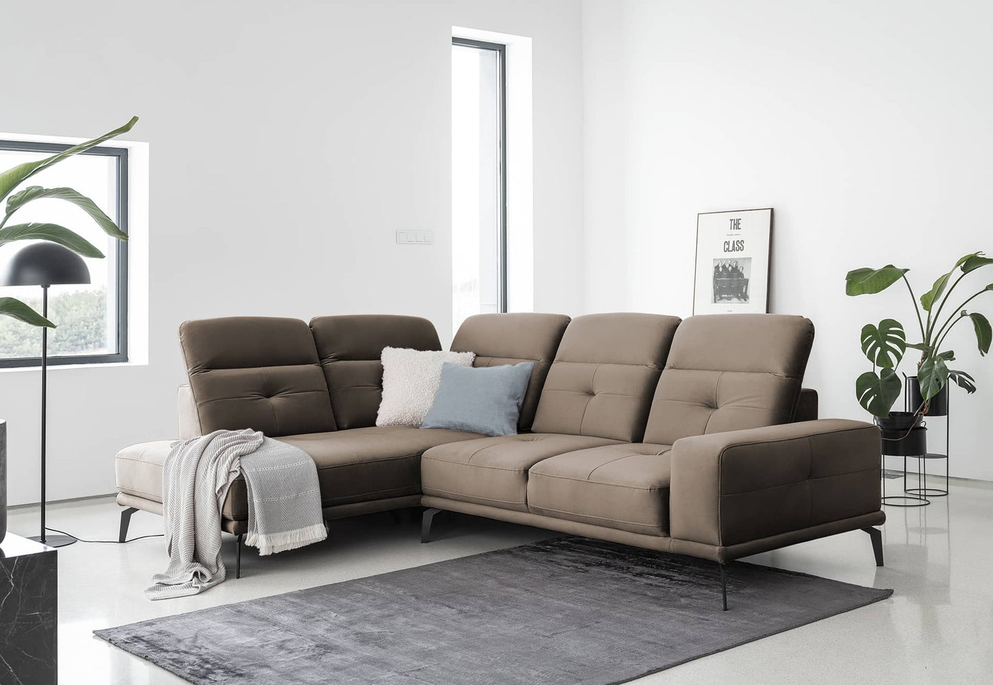 Theressa Ecksofa - Stilvolles &amp; Bequemes L-förmiges Sofa in Modernem Design