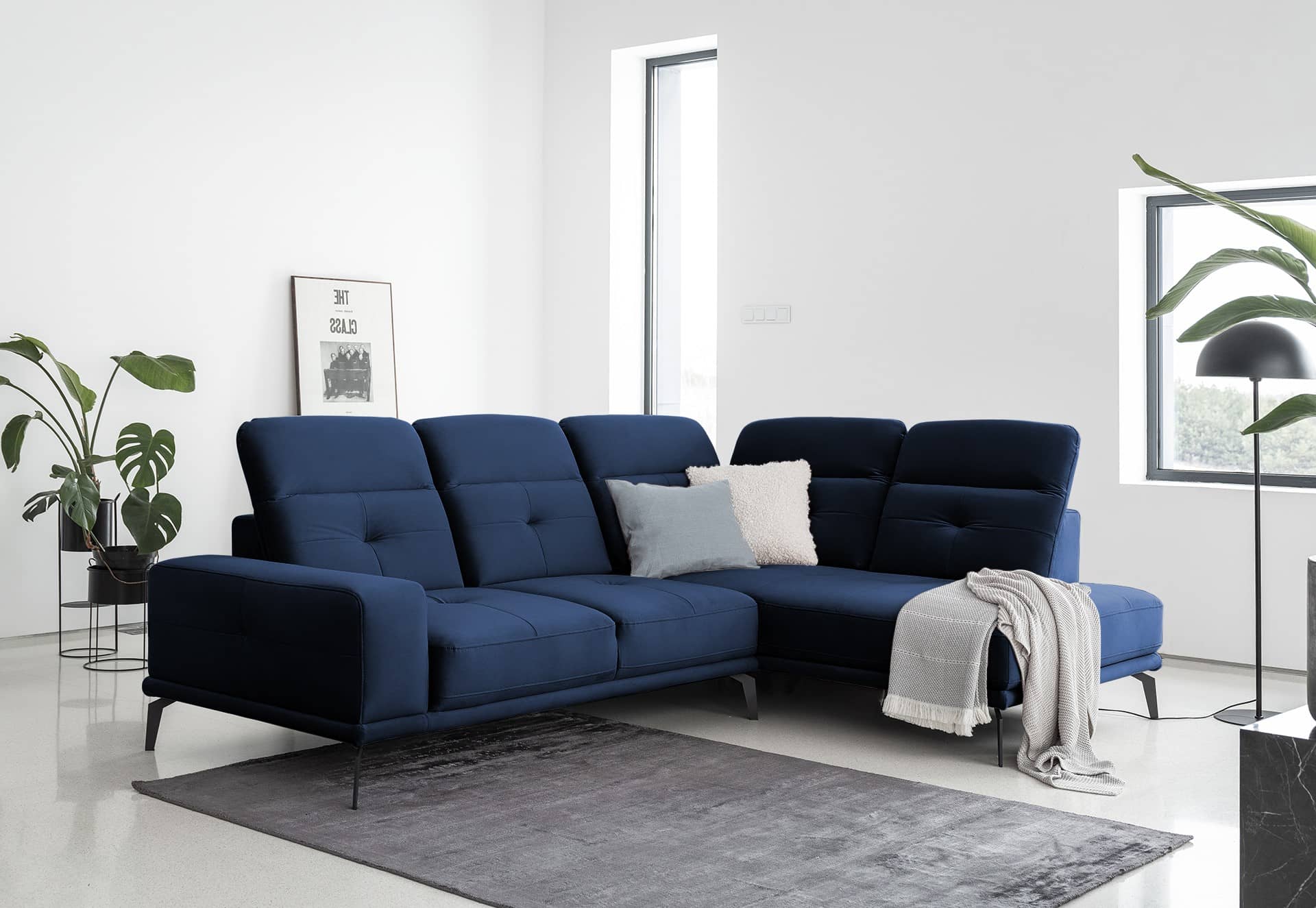 Theressa Ecksofa - Stilvolles &amp; Bequemes L-förmiges Sofa in Modernem Design