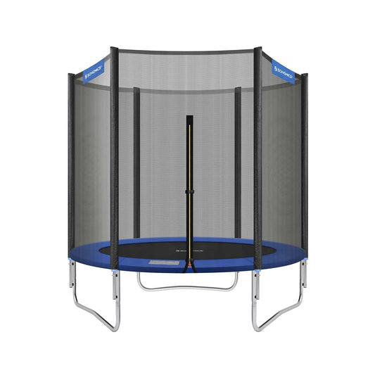 Trampolin Ø 183 cm Schwarz-Blau