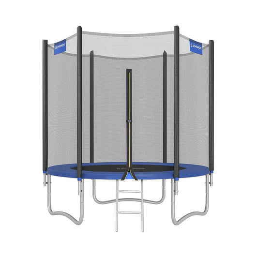 Trampolin Ø 183 cm mit Netz für Garten blau