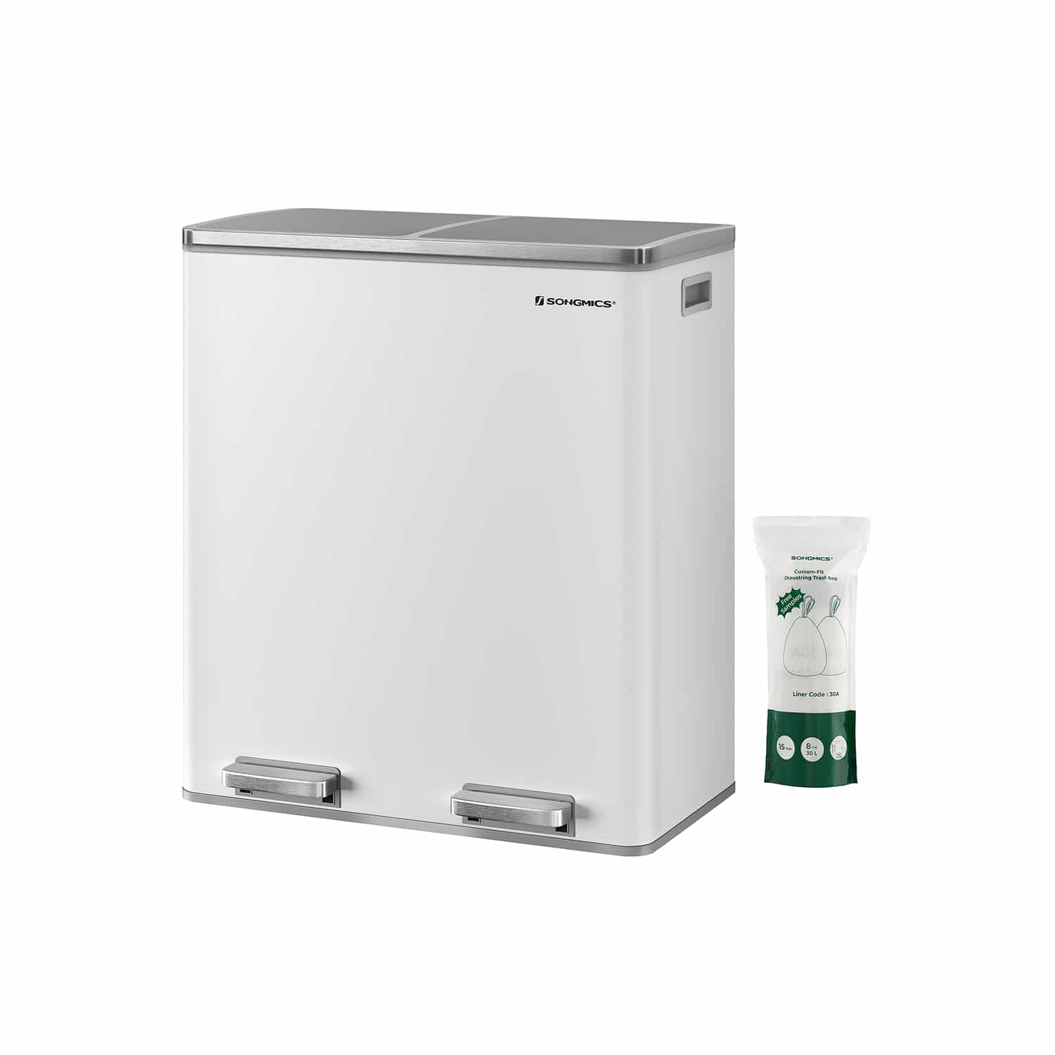 Treteimer mit 2 Fächern