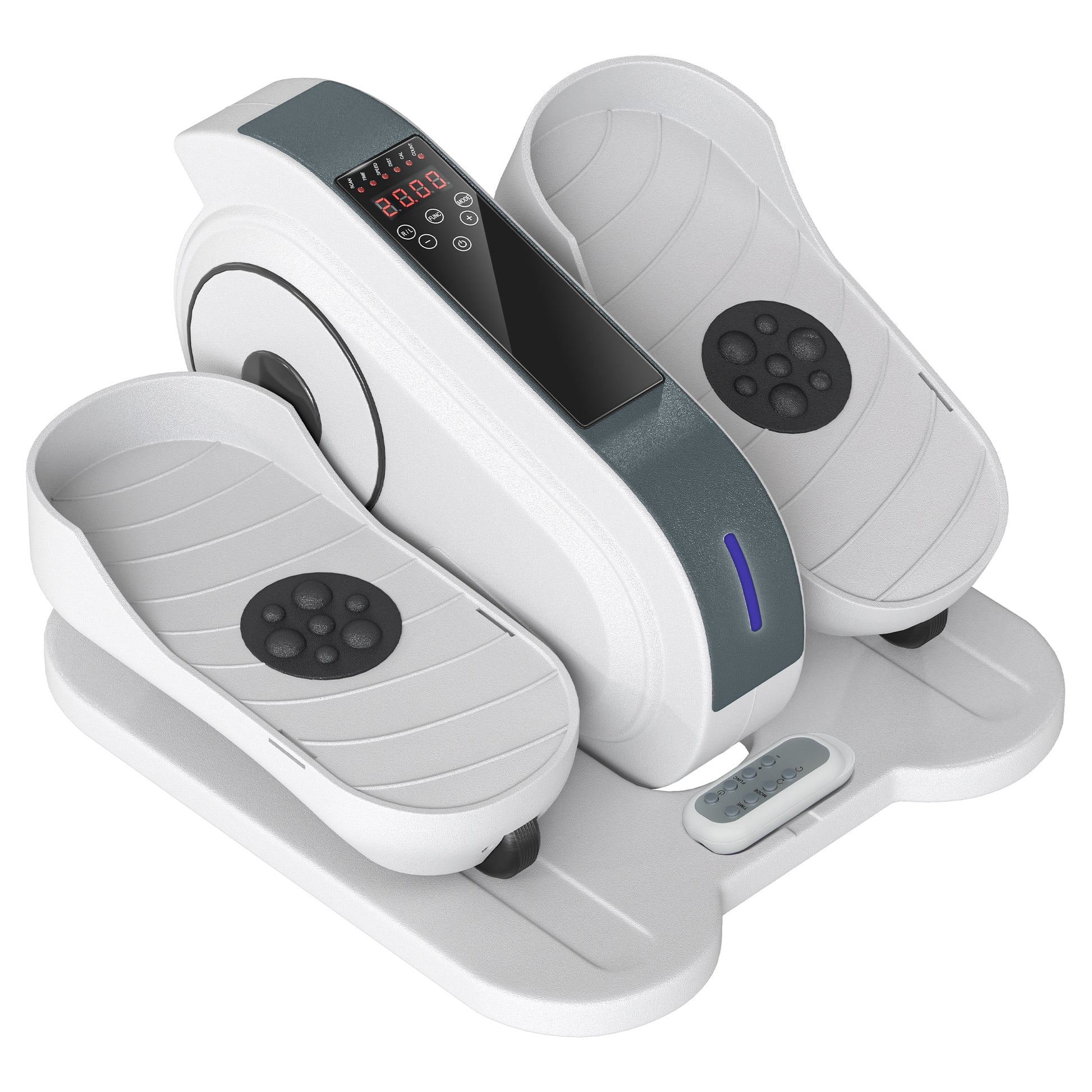 SPORTNOW Mini-Ellipsentrainer Untertisch Mini Crosstrainer für zuhause Ellipsen Beintrainer mit 10-stufiger Geschwindigkeit, LCD-Monitor, Fernbedienung, für Büro, Senioren   Aosom