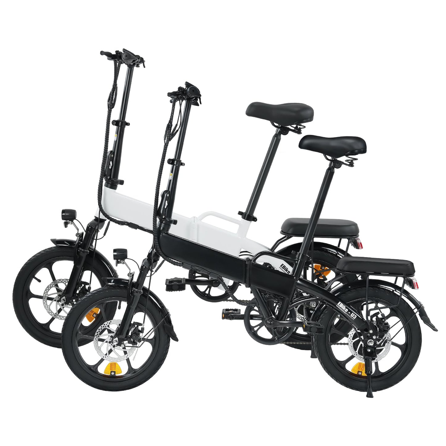 U3 klappbar-E-Bike - Schwarz+Weiß