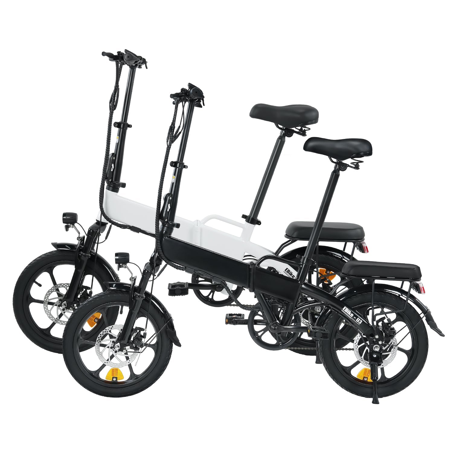 U3 klappbar-E-Bike - Schwarz+Weiß