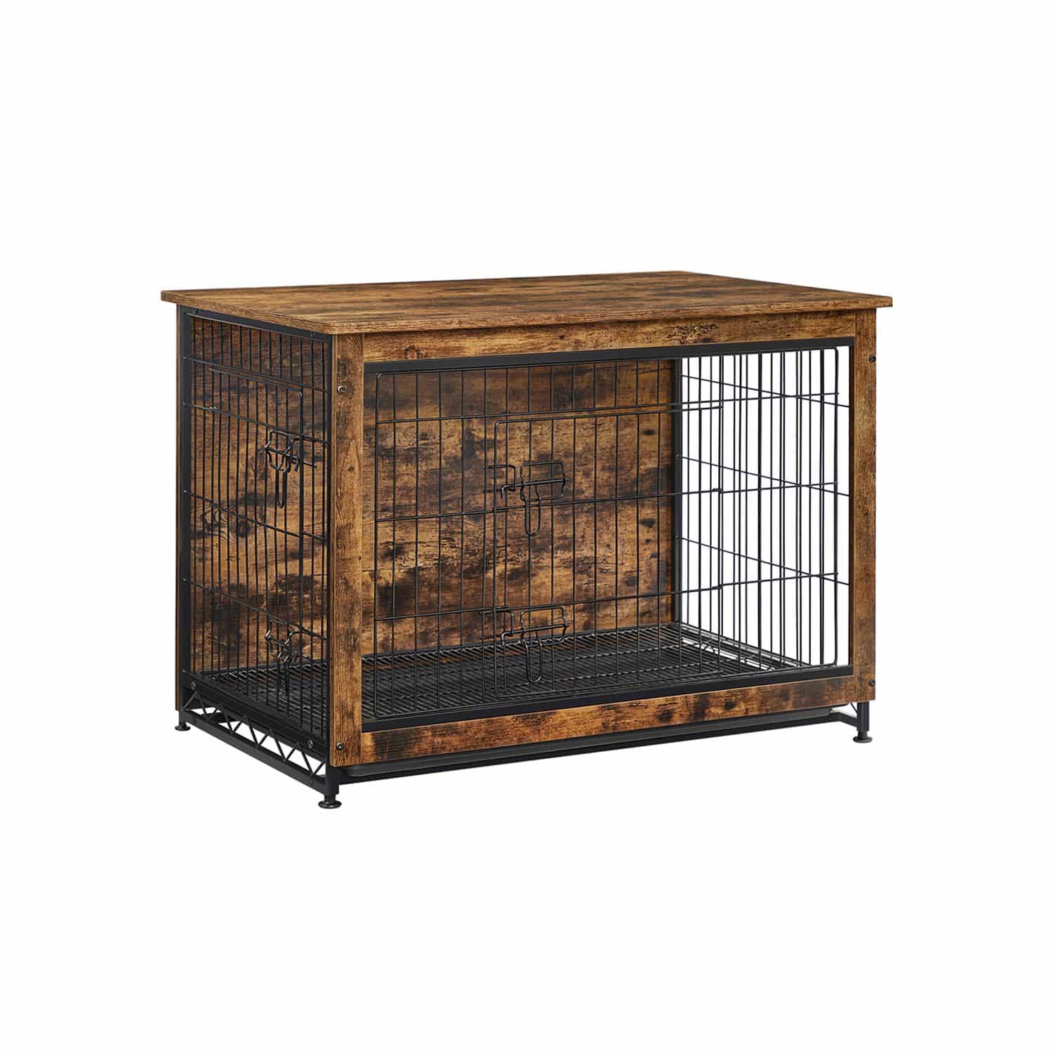 Hundekäfig hochbelastbar für Zuhause mit herausnehmbarem Tablett