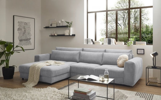 Ecksofa Barura in Cordstoff von Ed Exciting Design – Modernes, Großzügiges Sofa für Ihr Wohnzimmer