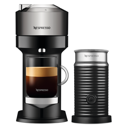 Nespresso VERTUO Next Deluxe & Aeroccino 3 schwarz Vertuo Kaffeemaschine