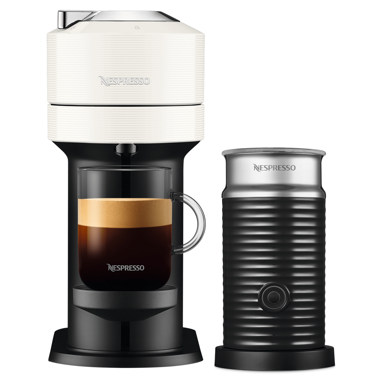 Nespresso VERTUO Next & Aeroccino 3 schwarz Vertuo Kaffeemaschine