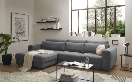 Ecksofa Barura in Cordstoff von Ed Exciting Design – Modernes, Großzügiges Sofa für Ihr Wohnzimmer