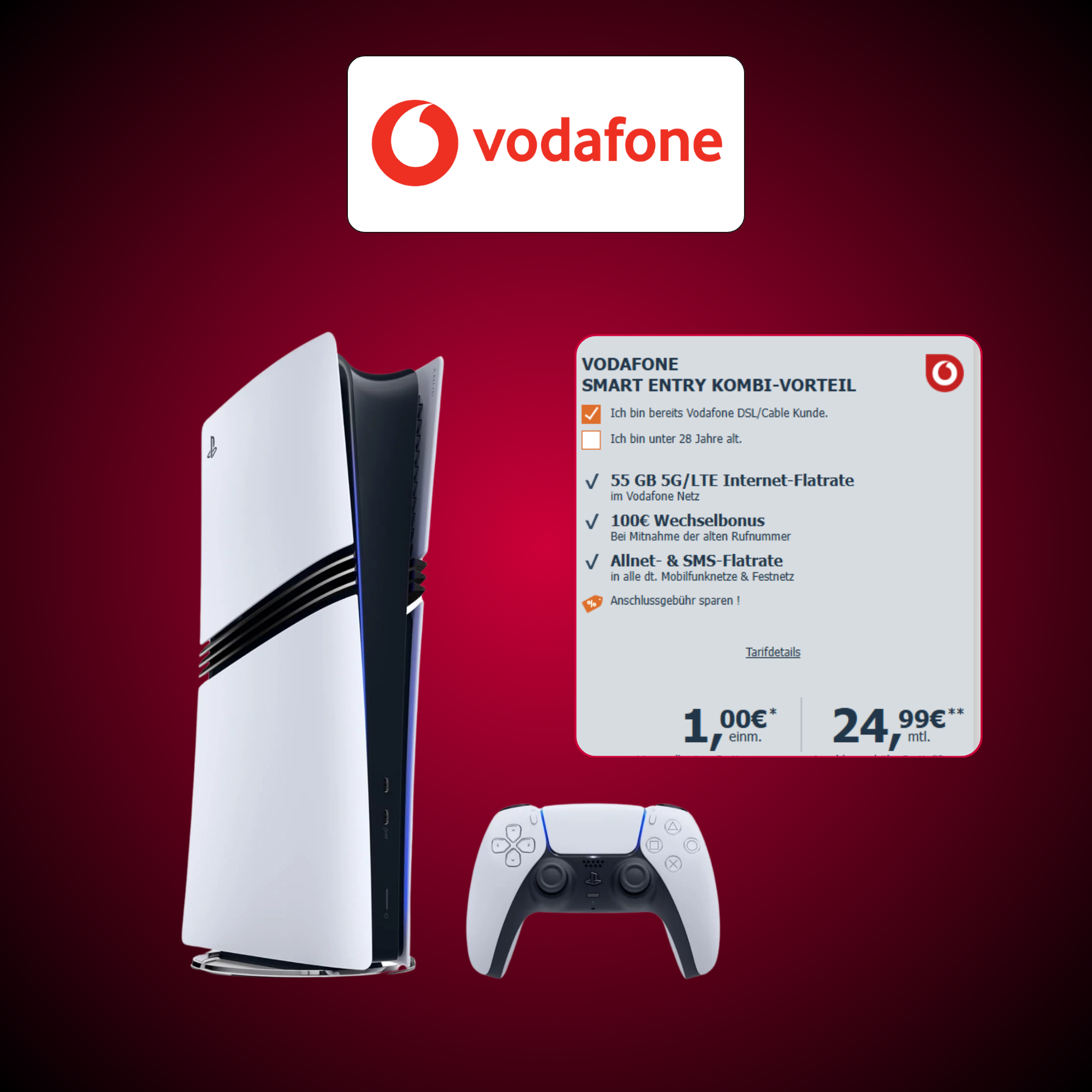 Vodafone Smart Entry mit PS5 Slim (LogiTel)
