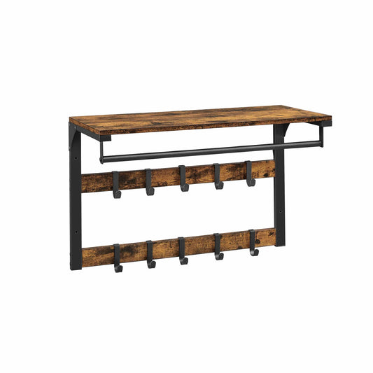 Wandgarderobe mit Ablage Industriestil