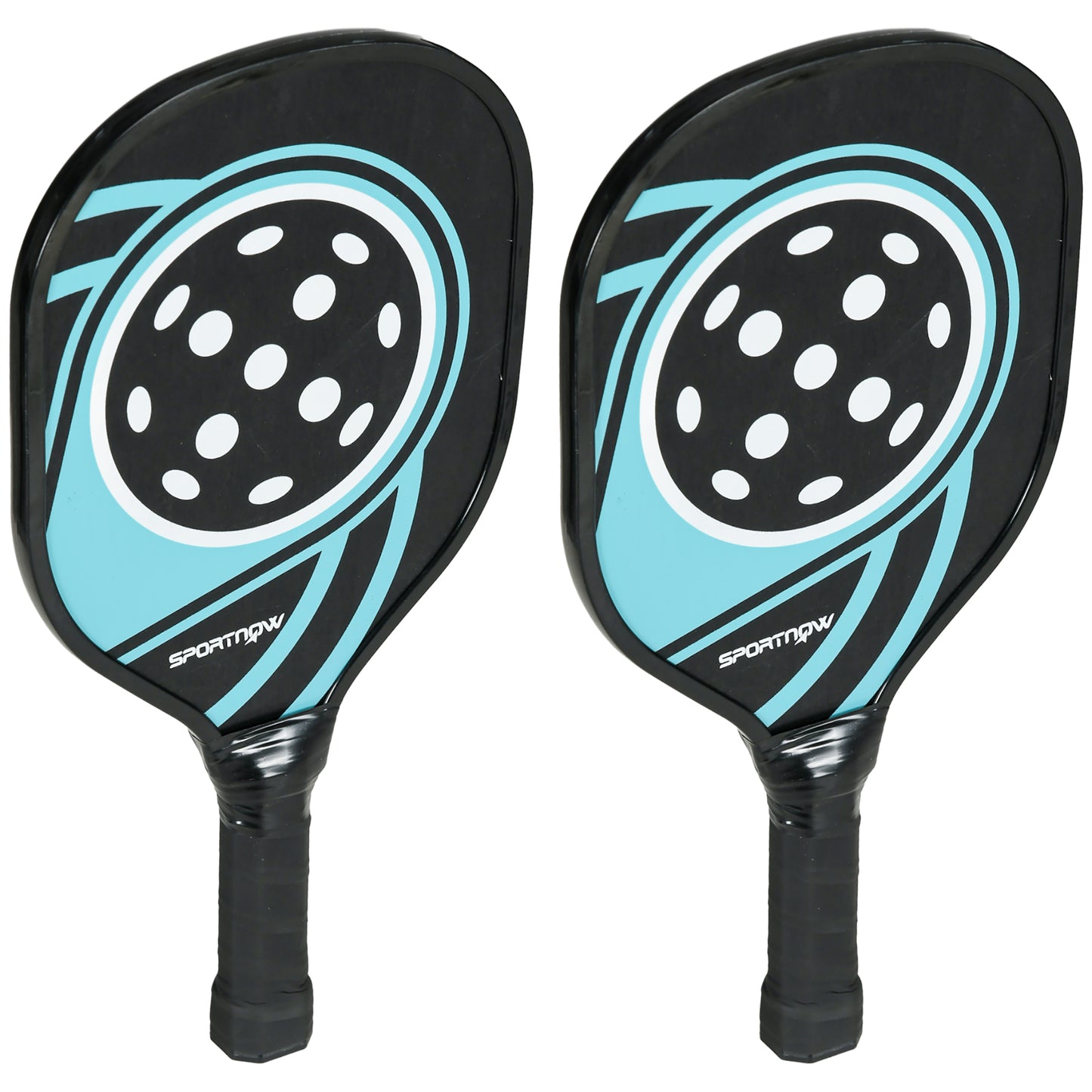 SPORTNOW Pickleball Paddles Set mit 4 Schlägern und 4 Bällen, Tragetasche inklusive, perfekt für Teams und Familien   Aosom.de