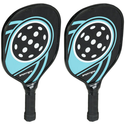 SPORTNOW Pickleball Paddles Set mit 4 Schlägern und 4 Bällen, Tragetasche inklusive, perfekt für Teams und Familien   Aosom.de