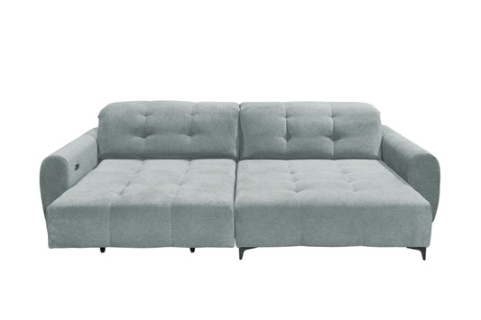 XXL Cosyseat Nassau – ice blue - Das Ecksofa mit Elektrofunktion und Loveseat-Komfort