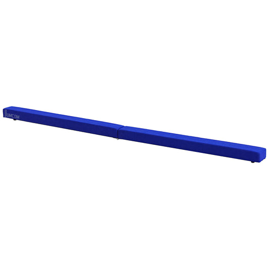 HOMCOM Schwebebalken Turnbalken klappbar für Indoor und Outdoor, 210 cm, bis 120 kg, Blau, ideal für Gymnastik & Training   Aosom.de