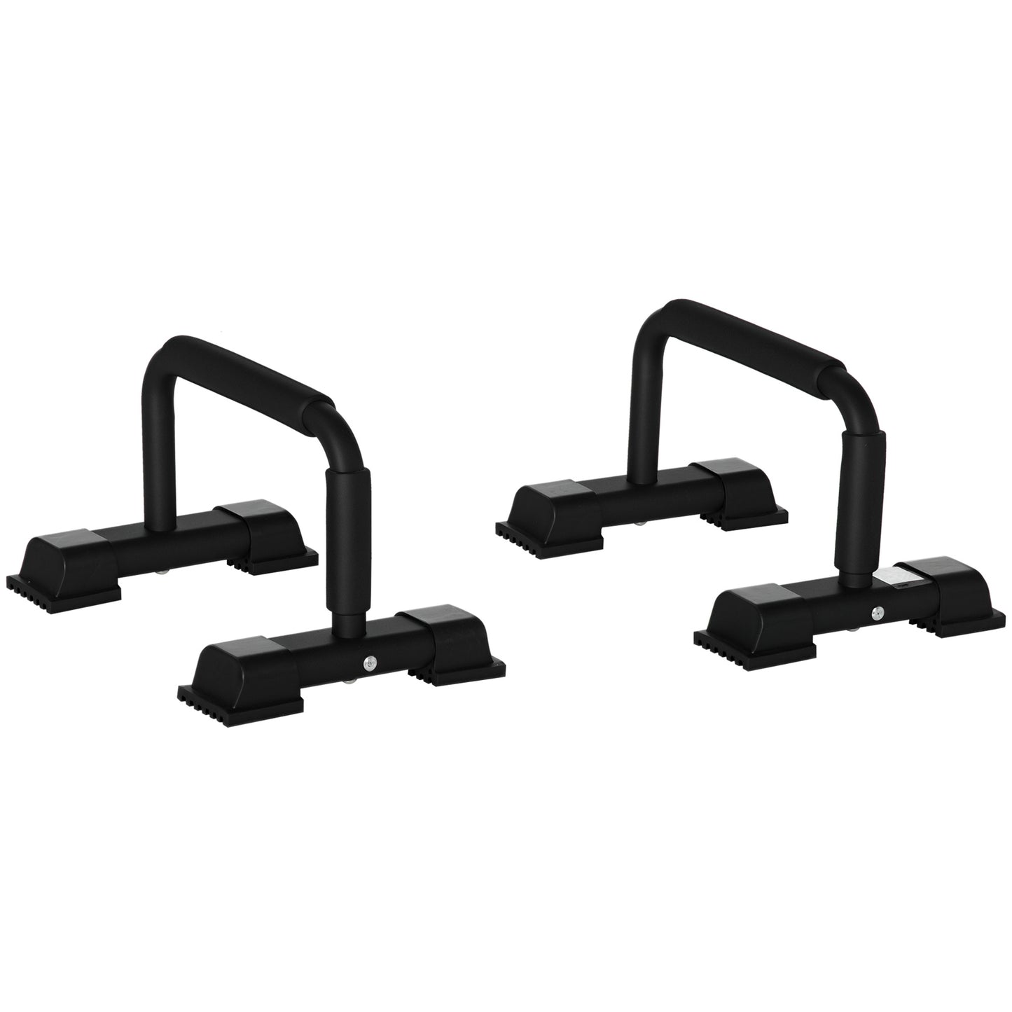 HOMCOM Liegestützgriffe 2er Set rutschfest Push Up Bars aus Stahl für effektives Training & Fitness   Aosom.de
