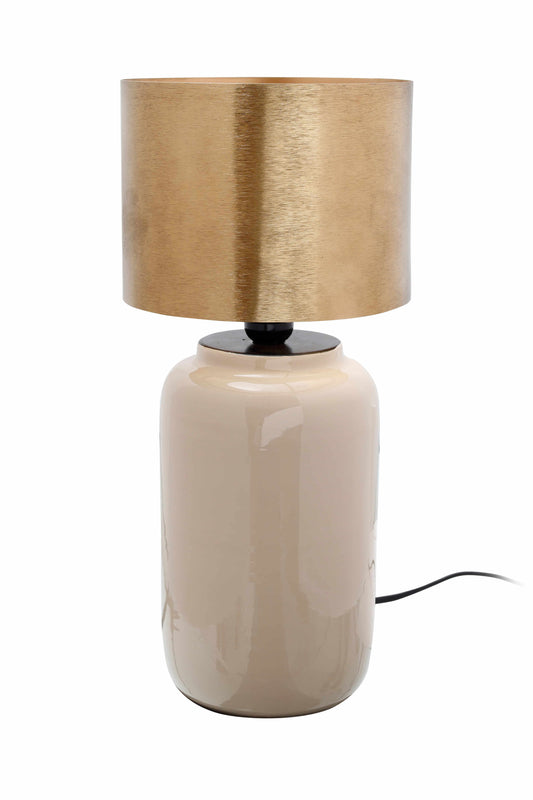 Tischlampe Art Deco 625 Pflaume / Gold