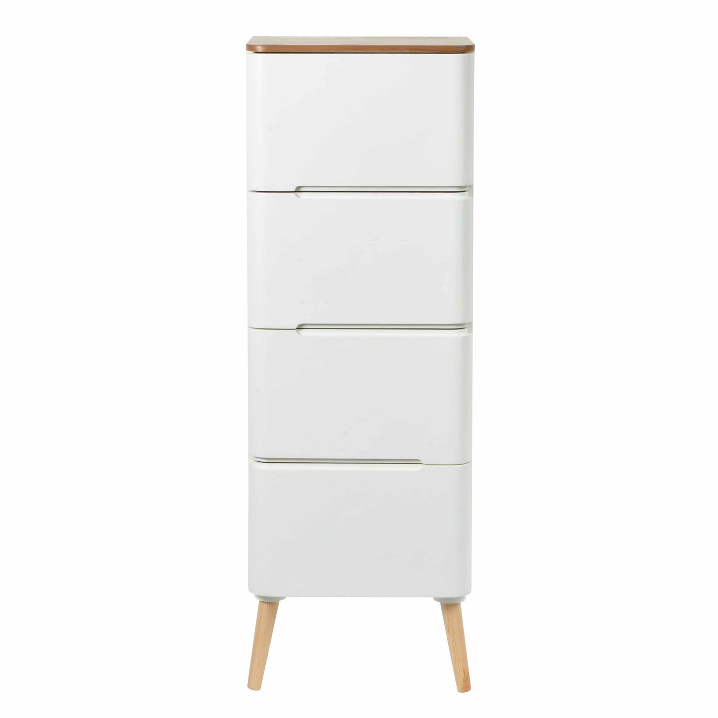 Ausziehkommode Madison 610 Weiß / Naturell