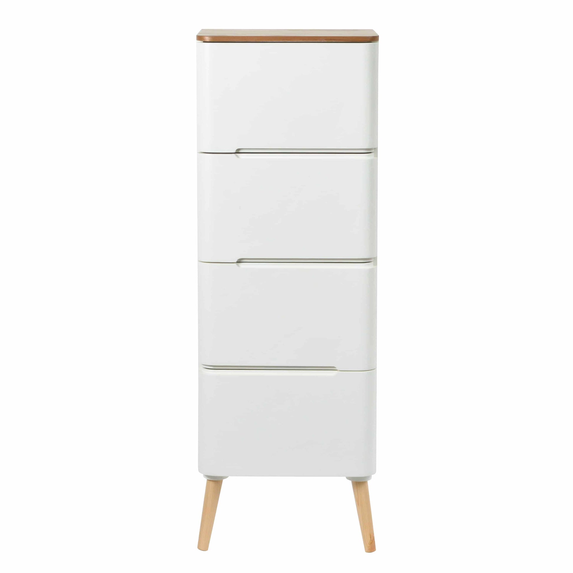 Ausziehkommode Madison 610 Weiß / Naturell