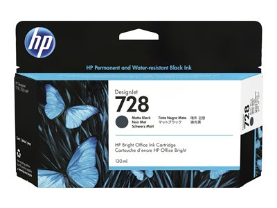 HP 728 130-ml Matte Black DesignJet Ink