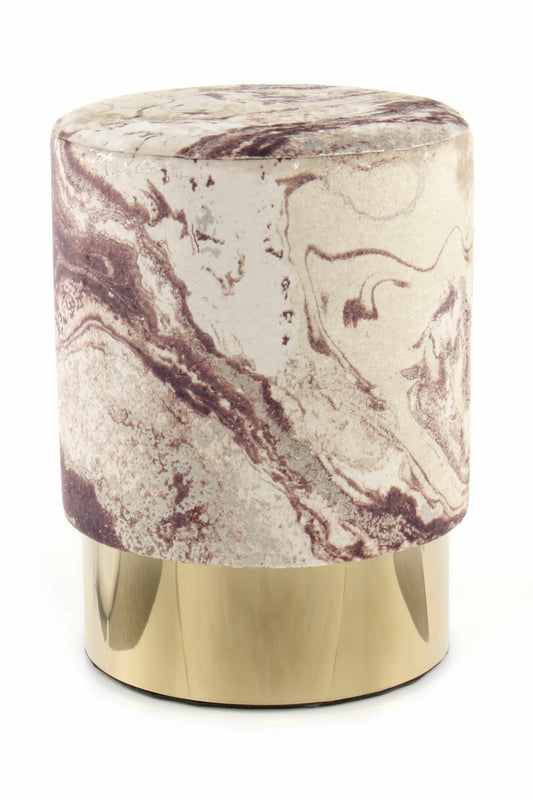 Hocker Gipsy 325 Hellblau / Gold