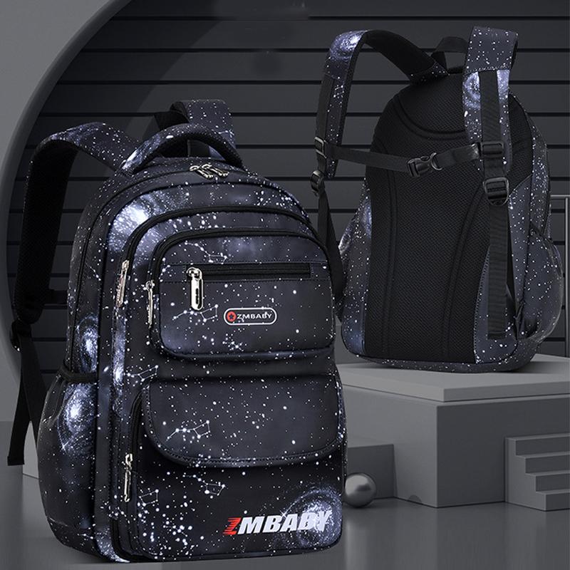 Kinder Schultaschen Für Mädchen Jungen Wasserdichter Kinderrucksack Grundschüler Rucksäcke Orthopädischer Rucksack Schultasche 46*30*17cm schwarz