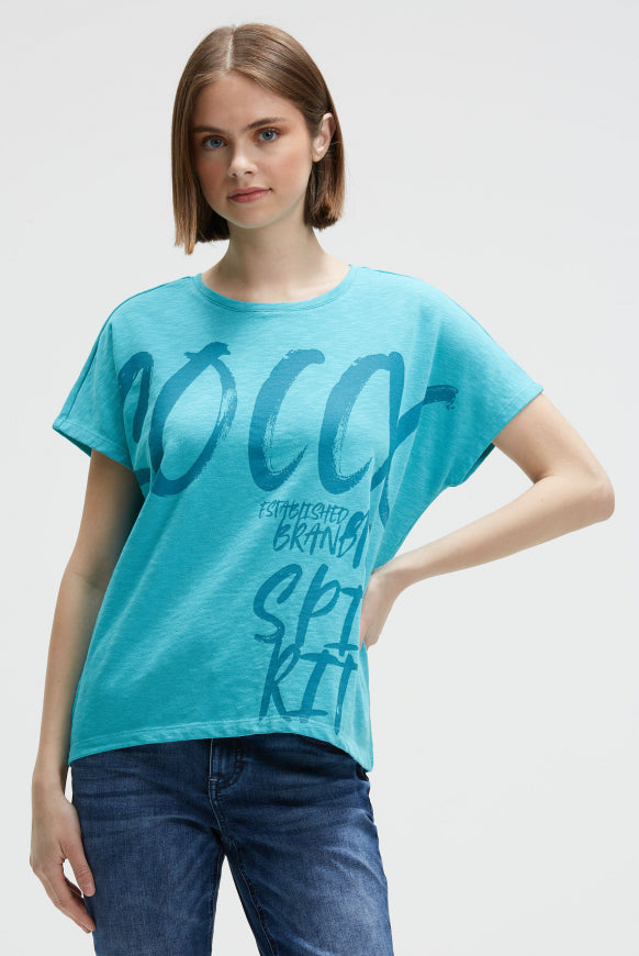 SOCCX Ärmelloses Oversized Shirt mit Label Print