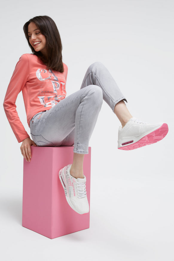 SOCCX Air Cushion Sneaker mit Wording Print