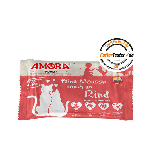AMORA Cat feine Mousse 10x4x100g