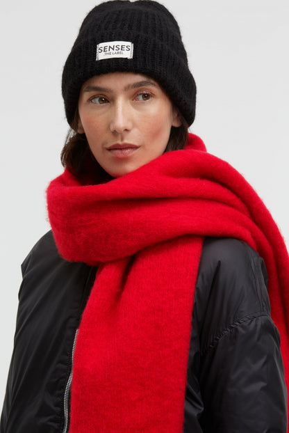 SENSES.THE LABEL Angerauter Schal AMA:RY mit Fransen