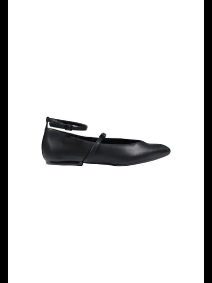 Armani Exchange Mary Janes Schwarz Leder Damen 483681, Größe 37