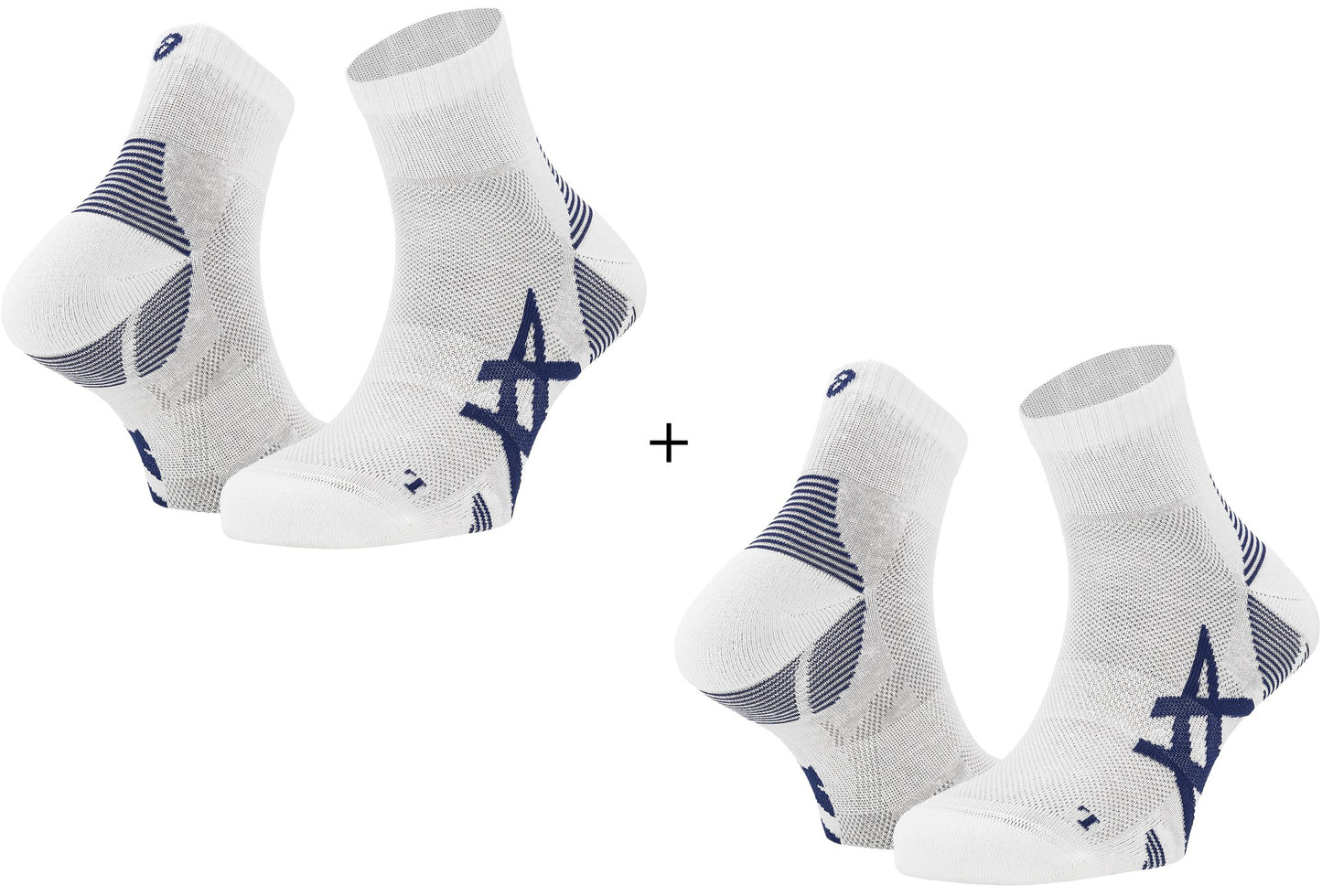 2 Sockenpaare Cushion Run Quarter
