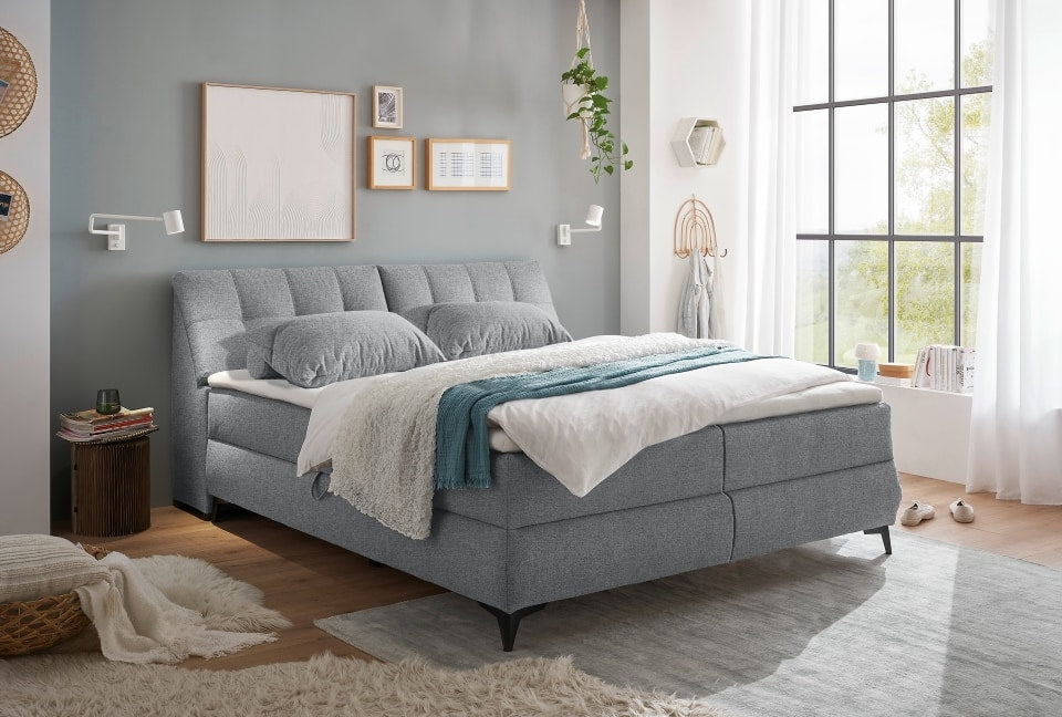 ED Exciting Design Boxbett Atlantis: Flachgewebe, Bettkasten, Topper – Myhomelando, verschiedene Größen &amp; Farben