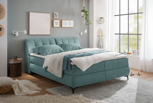 ED Exciting Design Boxbett Atlantis: Flachgewebe, Bettkasten, Topper – Myhomelando, verschiedene Größen &amp; Farben