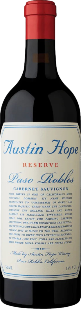 Austin Hope Cabernet Sauvignon Reserve 2020
