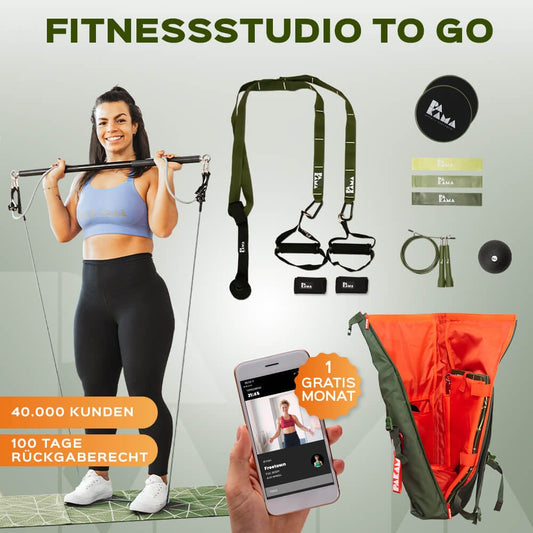 !B-Ware-Schnapper! Fitnessstudio to Go (inkl. App) - GOTHAM Green