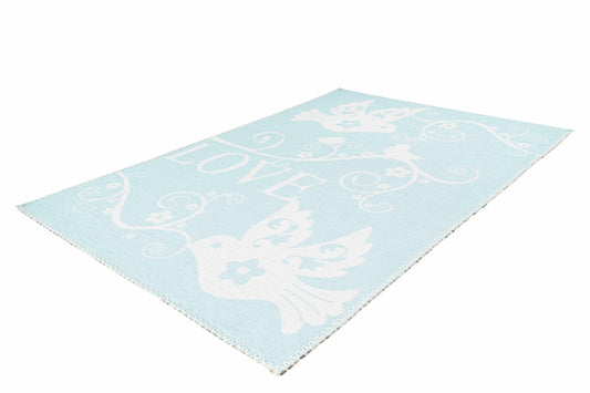 Teppich Bambini 400 Mint Ø 160cm RUND | Kinderteppich | Flachflor